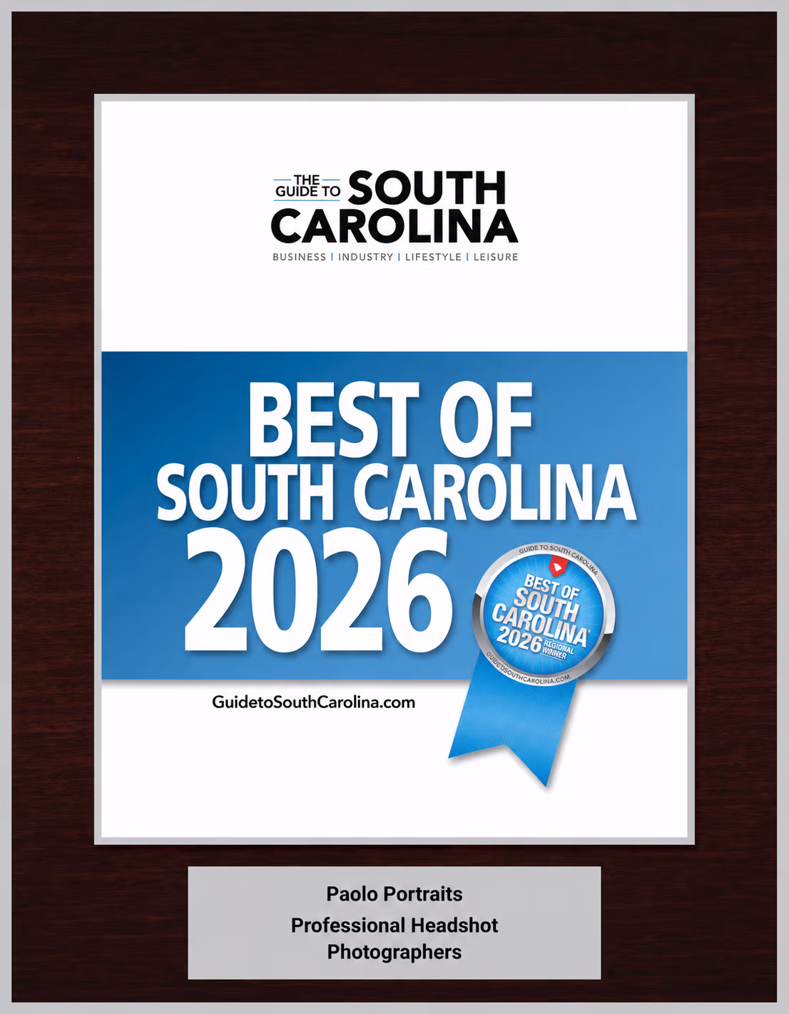 best of south carolina award to paolo portraits