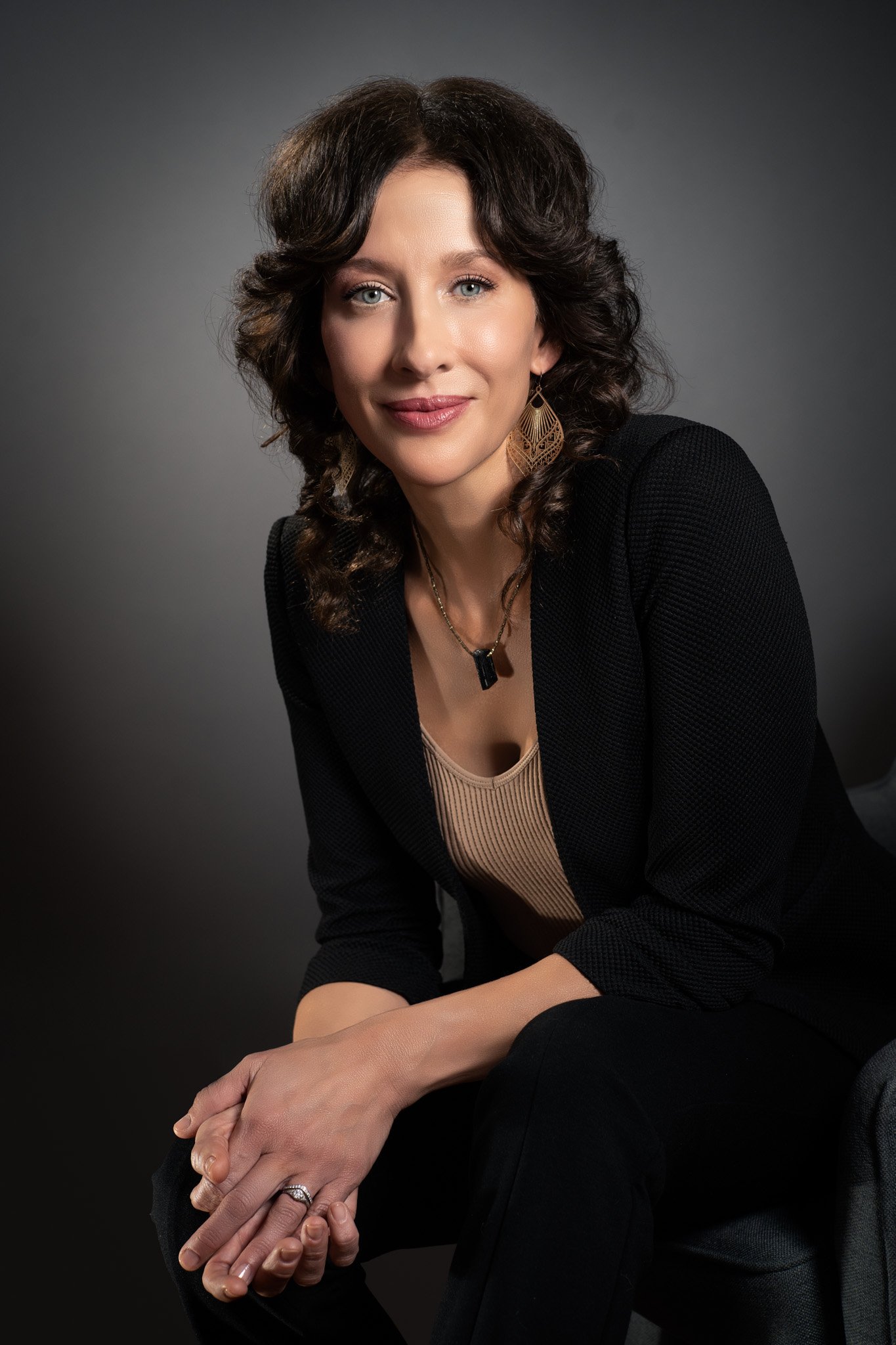 Professional headshot of female medical care professional, made by Paolo Portraits in Charleston SC