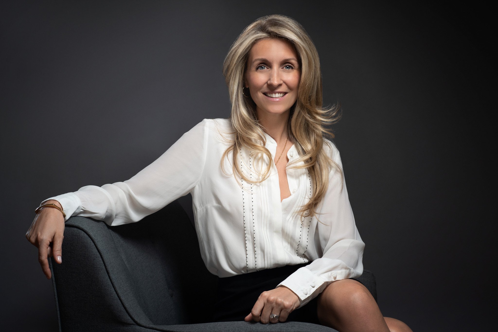 Professional headshot of female coach and speaker, made by Paolo Portraits in Charleston SC