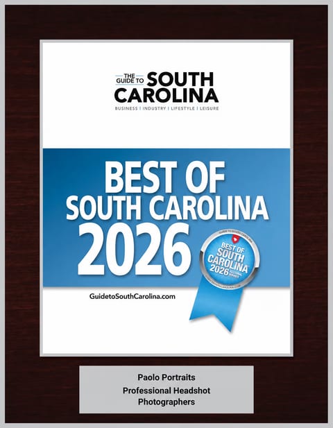 Paolo Portraits Recognized as a Best of South Carolina Winner for Professional Headshot Photography